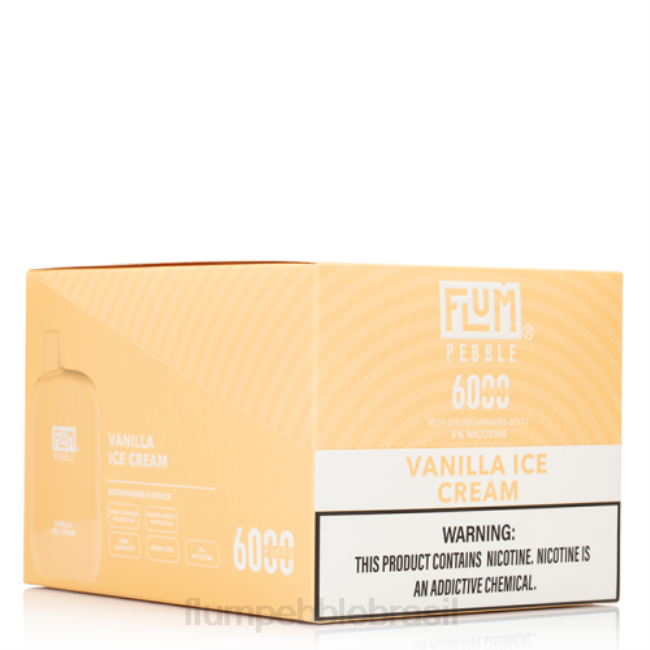 FLUM PEBBLES 6000 baforadas 10 pacotes sorvete de baunilha 828A85 | FLUM PEBBLE NEAR ME